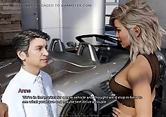 The adventurous couple: slutty wifey, her hubby, and the salesman