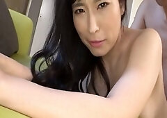 Kayo Iwasawa's busty figure in black lingerie will steal your heart - incredibly naughty Asian beauty