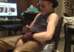 LEATHER WESTERN JERK OFF