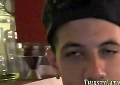 Horny straighty sucking cock for money