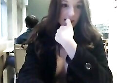 See Library Exhibitionism on now! - Exhibitionism, Library, Nearly Caught Porn Gal flashes and masturbates in a library for livecam audience