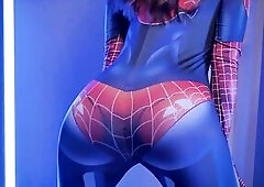 SpiderMan No Way Home XXX Parody, Screw me in Latex Underware Cosplay Part 1