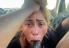 Blonde beauty captivates with daring ebony passion in thrilling vintage play