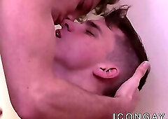 Young gays Kory Houston and Calvin Banks anally fuck