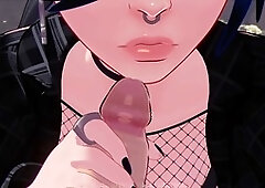 Cartoon porn games, hand-job, animated porn