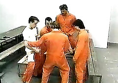 Group sex in a prison