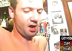 Gay Porn - Amateur German Studs In Barebacking 3way Action After Bj 7 Min