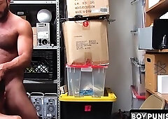 After being roughly anal fucked by a guard the young thief made off with the money