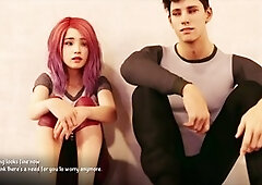 Curvy brunette with big boobs and a round ass