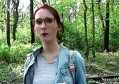 College Redhead Teen 18+ Lia In Public Casting