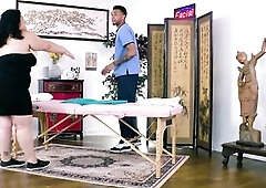 Moist big beautiful woman Karla Lane Takes a Ride on Masseur's Ebony Penis JM1330