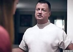 Pregnant teen fucked by her bfs stepdad