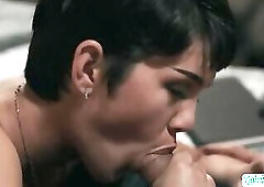 Busty Tbabe caught stepdad jerking off