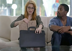 Black neighbor wins a chance to polish wet pussy of busty Penny Pax