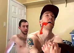 Lad Spunks Handsfree Drilled Without a condom By Stepbro