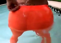 Sexy Milf Destiny Gets Her Pussy Fingered At The Poolside