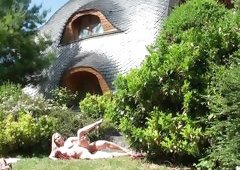 Blonde Fucked In Nature