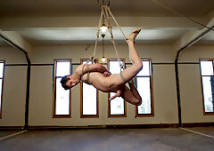 Straight boy next door is nervous about getting edged by two guys