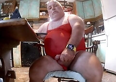 Dressed up watching porn