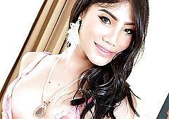 Thai ladyboy stunner Jenny A gets her juicy ass pounded