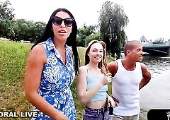 Sloppy Oral Leads To Penetration Of Her Taut Hairless Cunt!