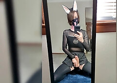 Ass Plugged Femboy Makes a Vid for His Buddies Bday