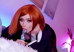 Kugisaki Nobara stretches slutty wet holes for senpai - CUT version