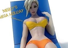 Mercy's mega holiday (giantess growth)