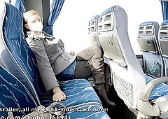 Concupiscent mother I'd like to fuck got her crossed legs climax at the back seat of regular public bus.