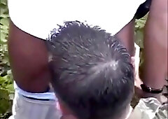 African Guys pounds White Man in the Forest