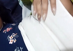 Hot Stepmom Touches And Licks Her Big Tits And Puts Her Playful Fingers In Her Hairy Pussy