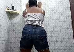 Desi Girl Shower Romm