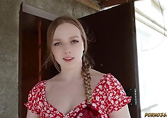 cheap russian whore in ugly dirty village house