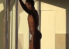 Four Men At Swimming Pool