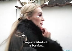 Public Agent Daisy Lee Gives an Outstanding Disrobe Show previous to Bending Over for Rod