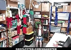 Shoplyfter - red headed hoe offers vagina for stealing