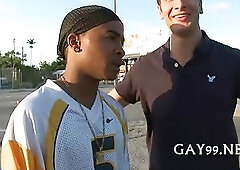 Outdoors fucking gay story with blowjob