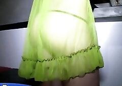 Kinky dude banging brunette tranny