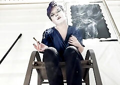 Femdom Bully Makes U Her Foot Male Ashtray