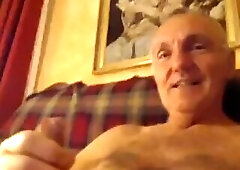 horny grandpa jerking off
