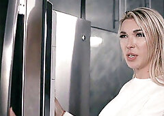 TS Aubrey finally humps her spouses bum