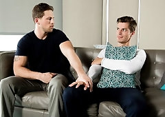 Bed-based anal encounter with Roman Todd and Alex Chandler