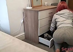 Step-Mommy Catches Me Flashing My Penis whilst Doing Chores