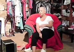 Amateur Blonde with Tiny Titties Masturbates with Fruit