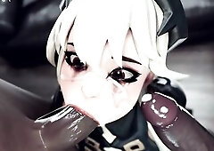 Teen Sperm Faced Floozy Deepthroating BBC