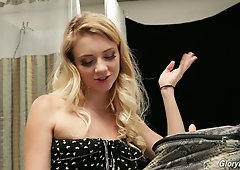 Blond porn actress Riley Star gives an interview