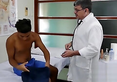 Handsome Asian twink gets his ass barebacked by horny doctor