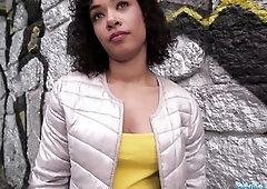 Public Agent That babe gets her enjoyable titties and booty out in public an then bangs in a public place