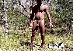 Stunning cub going for a popshot in the forest