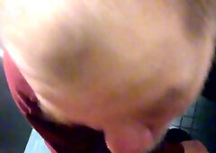 me getting deep throated in a public toilet part two